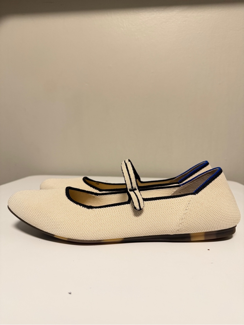 Rothy's The Square Mary Jane Flat Tan Shoes Women’s US 10 EU 40 UK 7.5